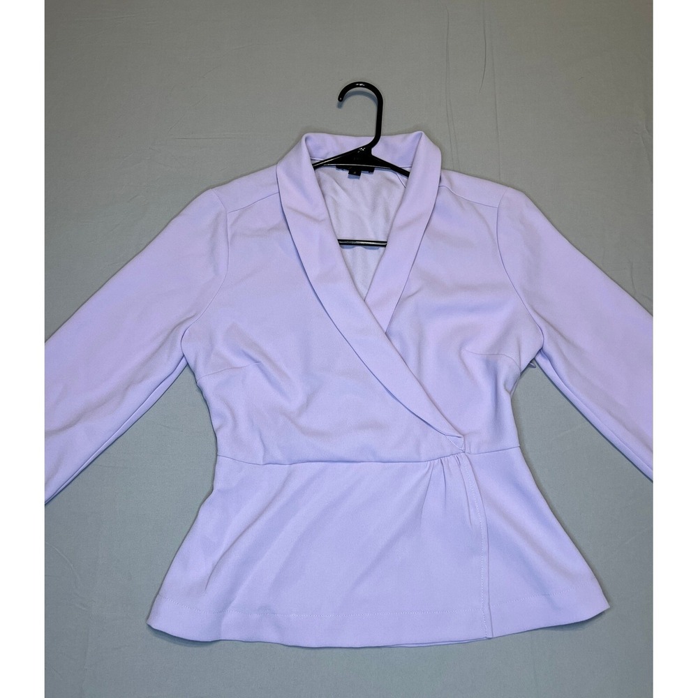 Women’s Lavender Wrap-Style Top